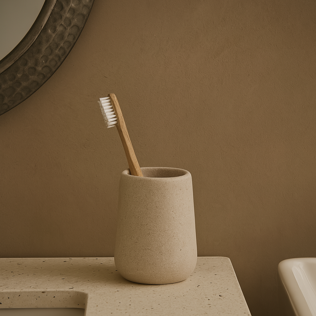 Pot brosse à dents en grès ANDREA