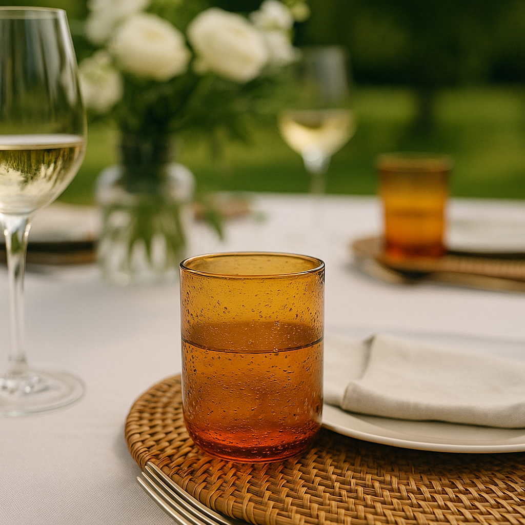 Set de verres ambre GIULIA (6 Unités)