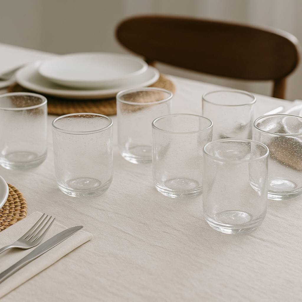 Set de verres transparents GIULIA (6 unités)