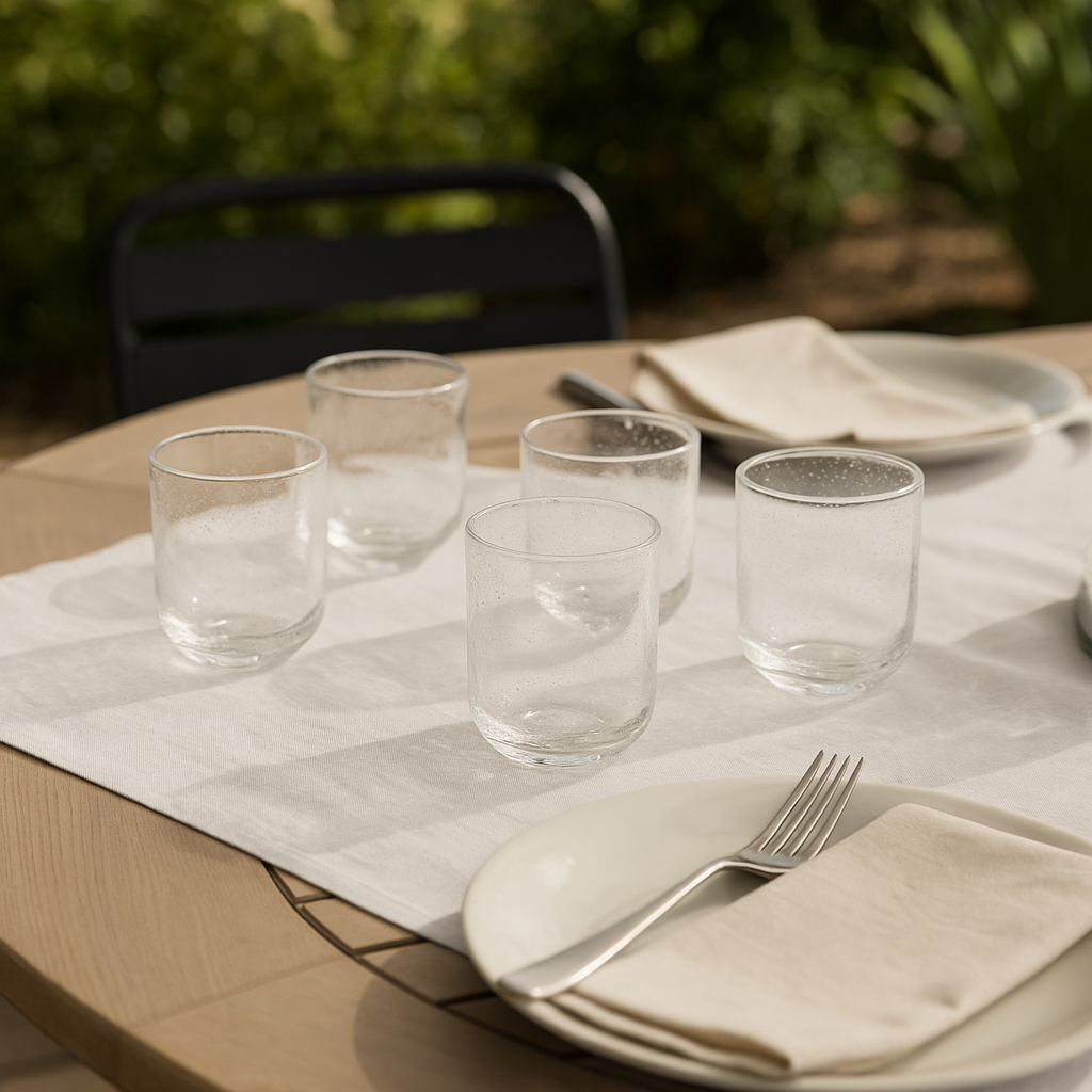 Set de verres transparents GIULIA (6 unités)
