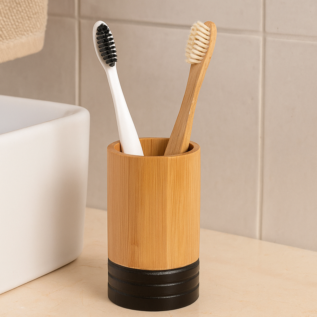 Pot à brosses à dents en bambou KANOA