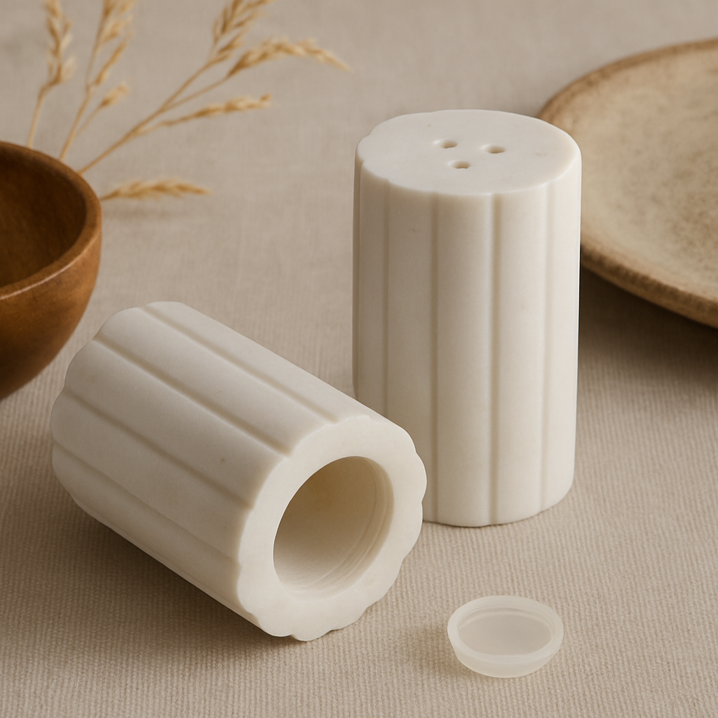 Duo salière et poivrière blanc