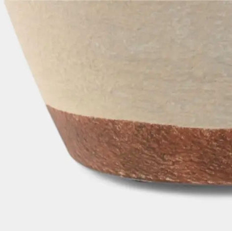 Vase en métal beige VIANCA