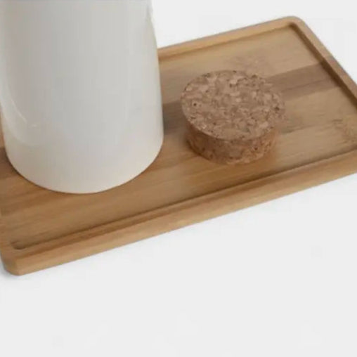 Duo de huiliers en céramique beige KALE
