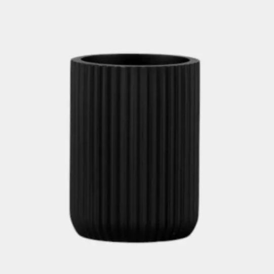 Pot noir mat à rayures BOON