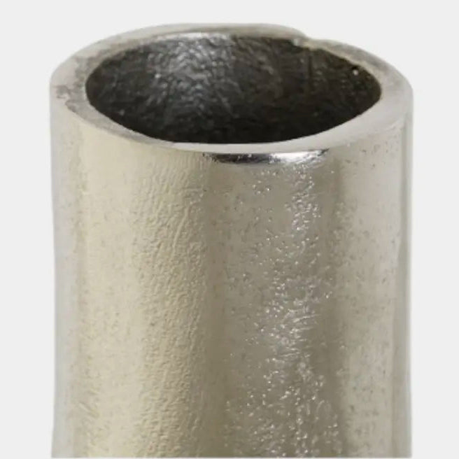 Vase argenté organique VORTEX