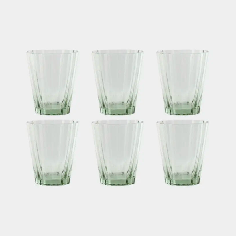 Set de verres vert GARANCE (6 unités)