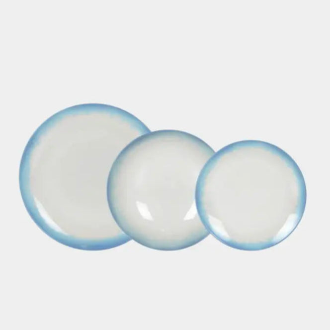 Service de vaisselle turquoise ABY - 12 Pièces