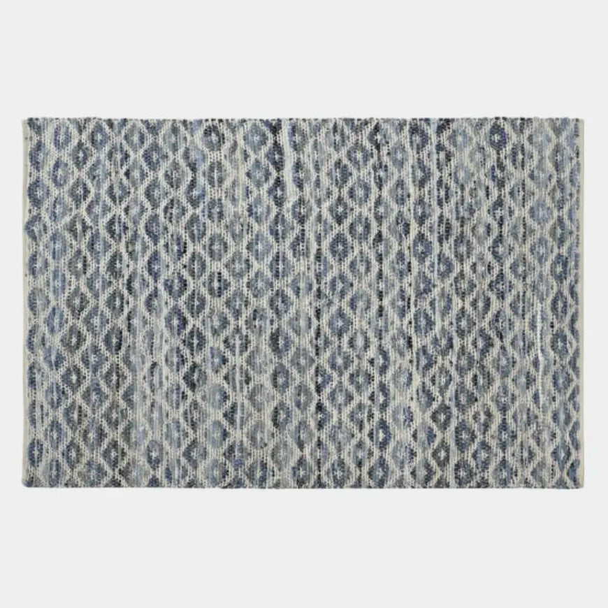 Tapis à motifs en jean TYLIO - 120 x 180