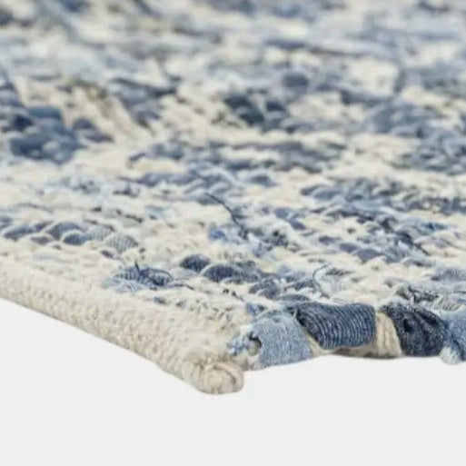 Tapis à motifs en jean TYLIO - 120 x 180