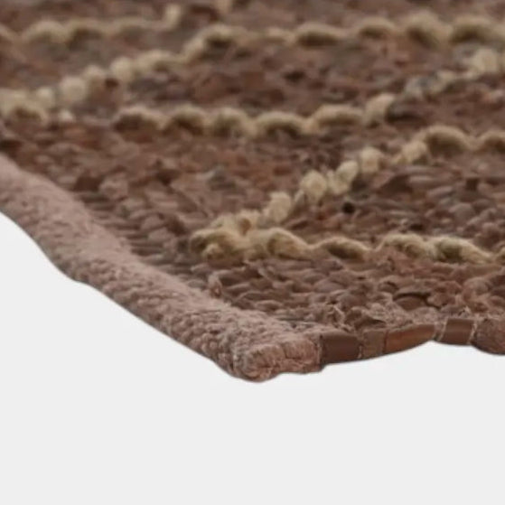Tapis losange marron TRAVIS - 160 x 230