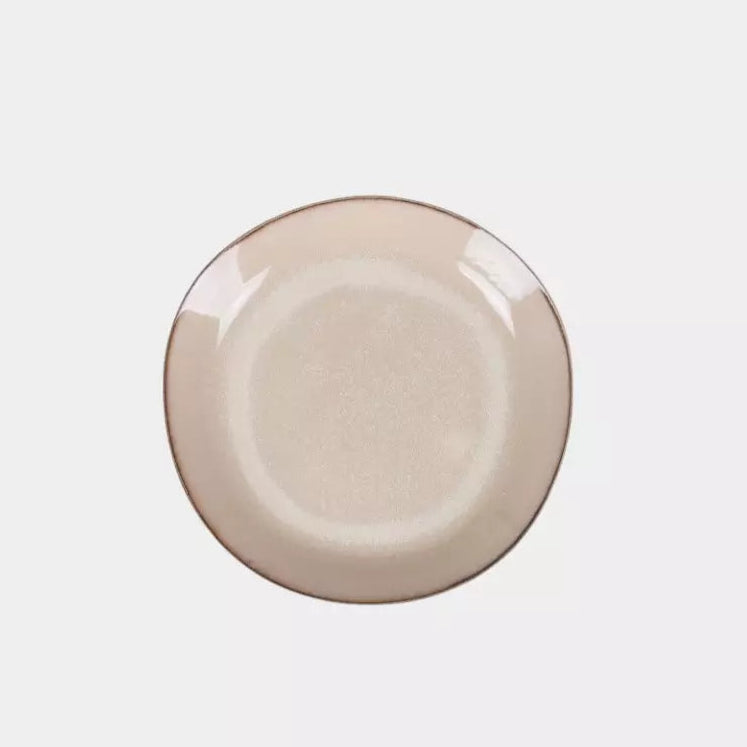 Assiette creuse Beige INES (6 Unités)