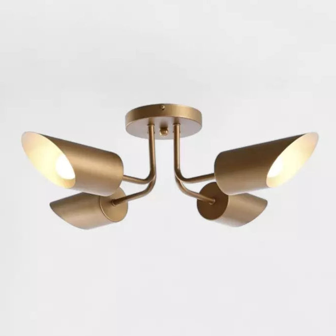 Suspension dorée 4 spots orientables AMARA