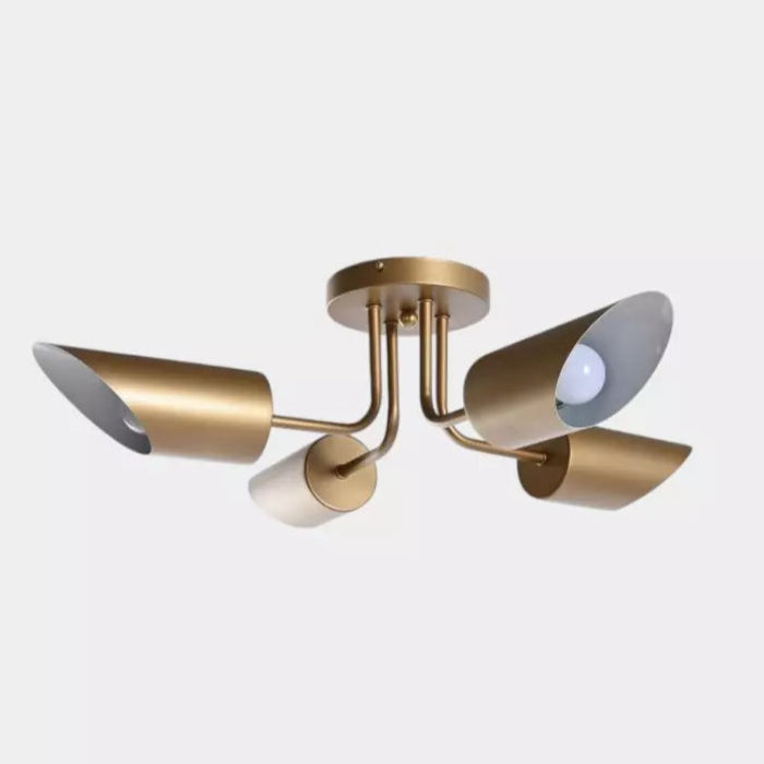 Suspension dorée 4 spots orientables AMARA