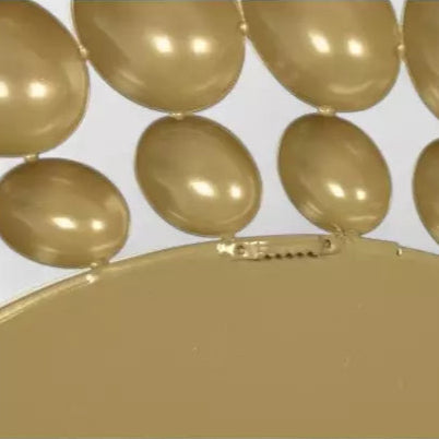 Miroir rond doré décoratif en fer SOLÈNE