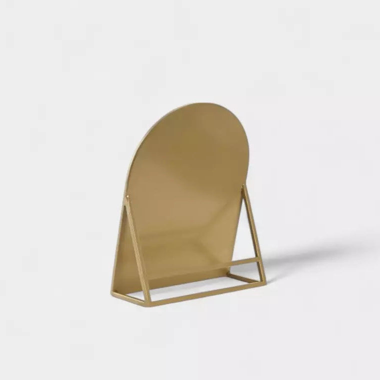 Miroir de table doré en métal GASPARD