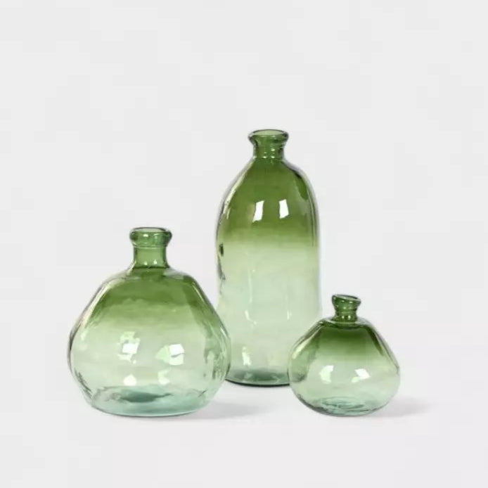 Vase dame jeanne en verre recyclé SIENA