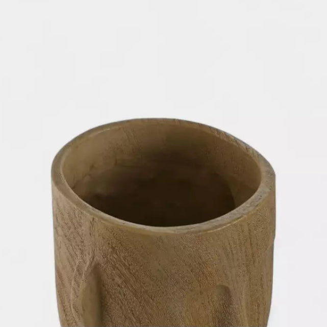 Vase sculpture visage