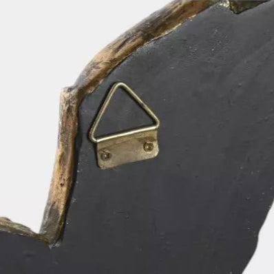 Miroir décoratif oiseau doré