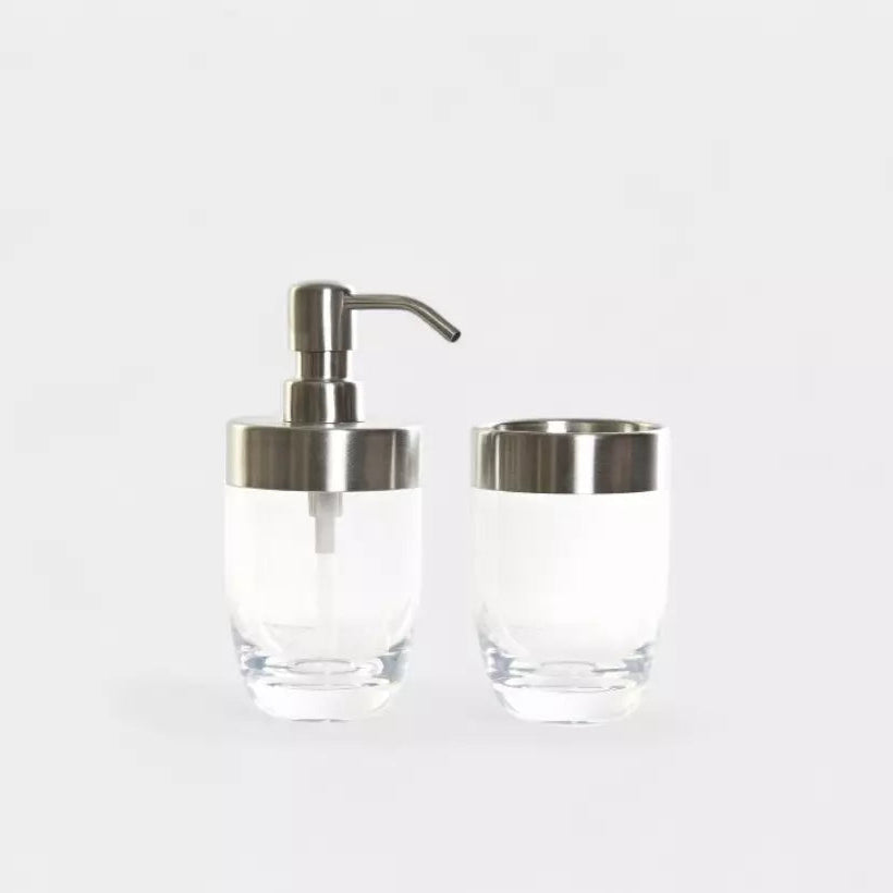 Ensemble de bain transparent & argenté BOBY
