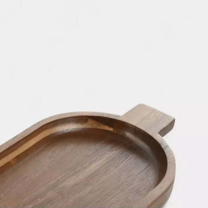 Plateau en bois d’acacia avec poignée SIENNA