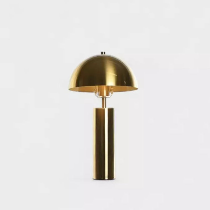 Lampe de bureau dorée en métal NOOR