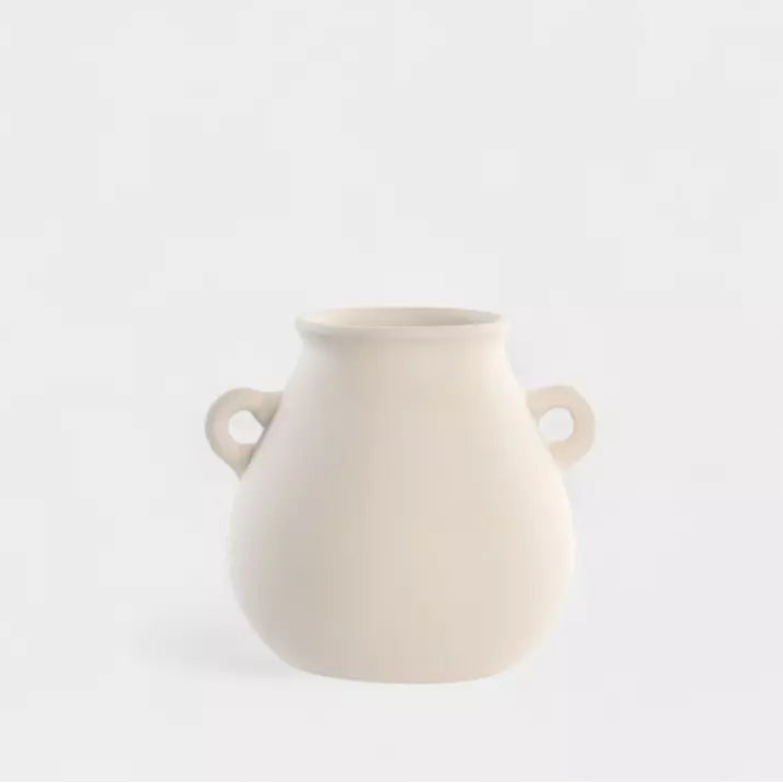 Vase en terre cuite beige MIRA