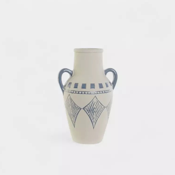 Grand vase en céramique esprit Méditerranée L