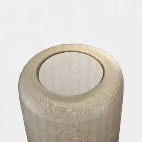 Vase nervure fumé gris MILO