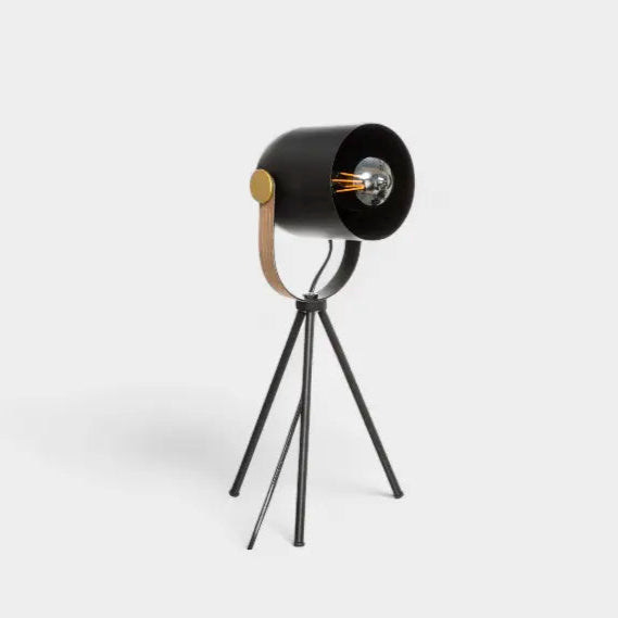 Lampe de bureau atmosphera noire sur trépieds LISE