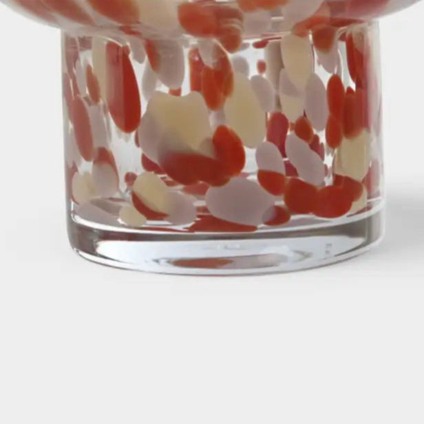 Vase tacheté en verre et saumon VINNIE
