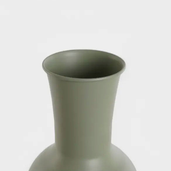 Lot de 2 vases en métal Vert & Crème VELOUR