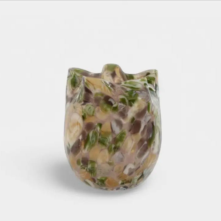 Vase moucheté brun VAST XS