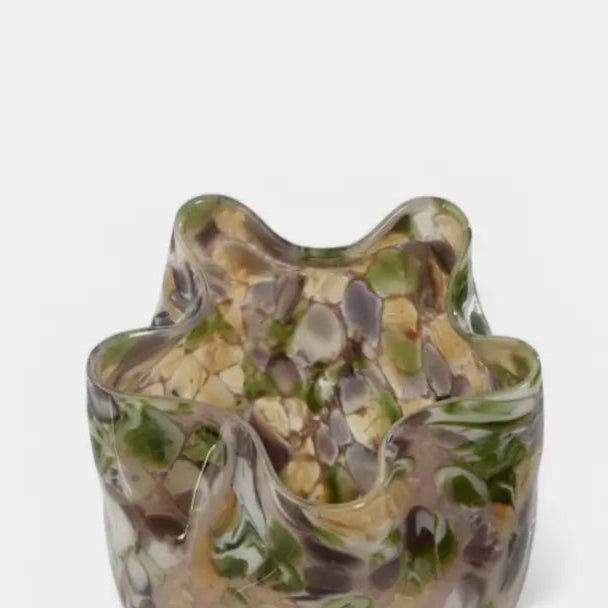 Vase moucheté brun VAST XS
