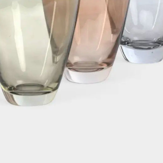 Trio de vases en verre coloré VALTOR