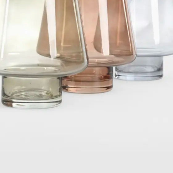 Set de 3 vases en verre colorés VEGA