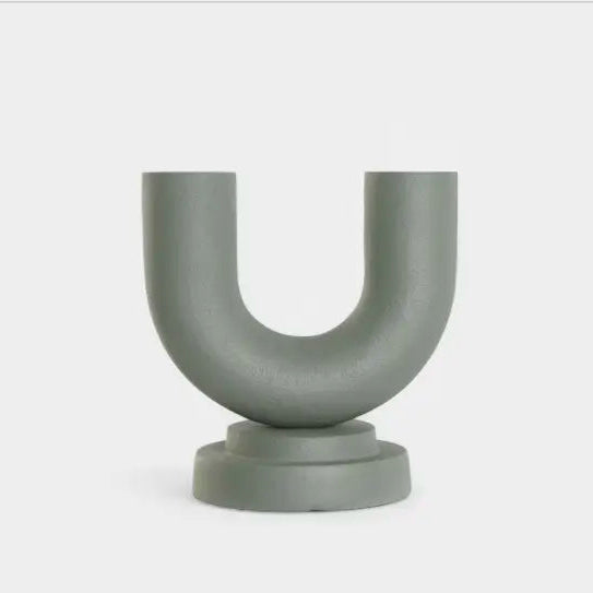 Lot de vase en aluminium vert VERNANI