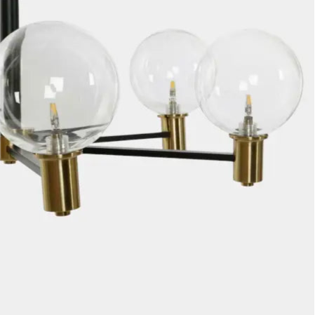 Suspension moderne en verre et métal LESLIE