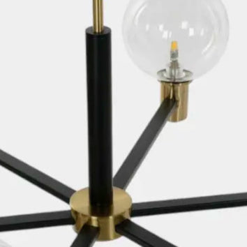 Suspension moderne en verre et métal LESLIE