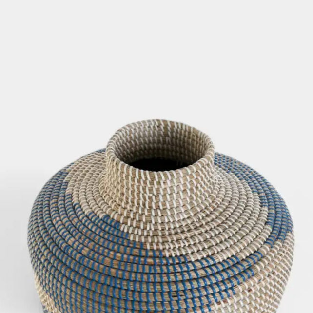 Vase en fibre naturelle VELAGGIO L