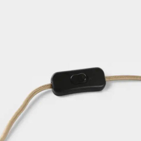 Lampe de bureau en rotin LOÉ