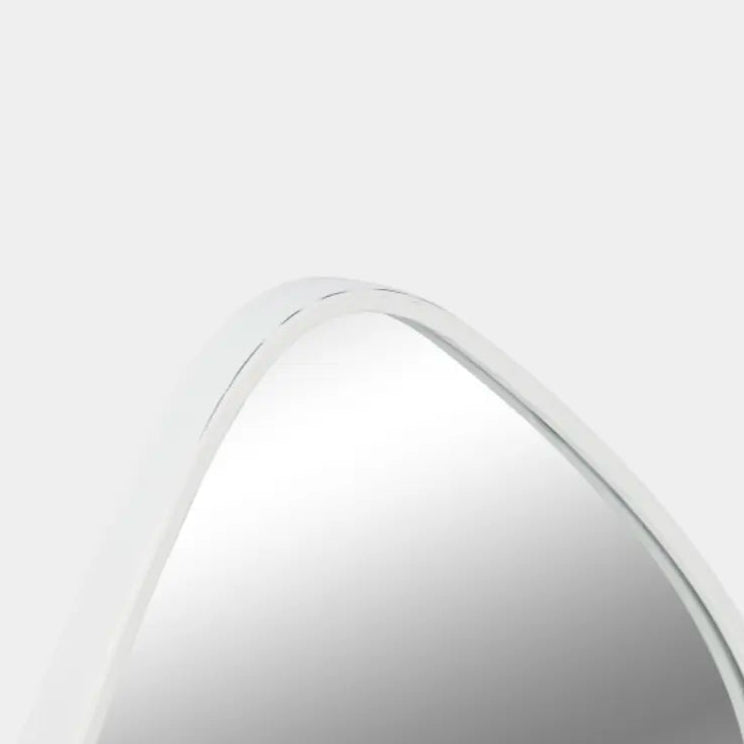 Miroir oblong moderne blanc MIRAIL