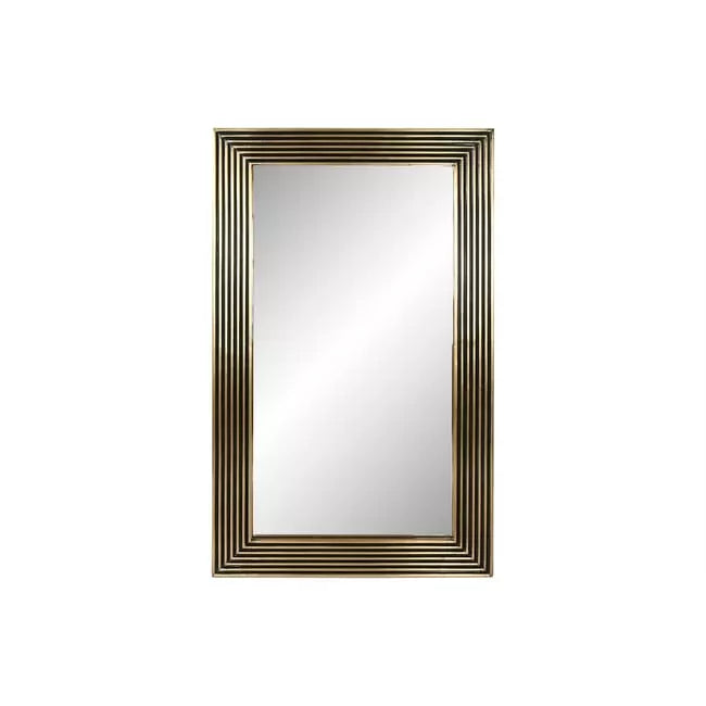 Miroir mural doré à lignes graphiques MAGE