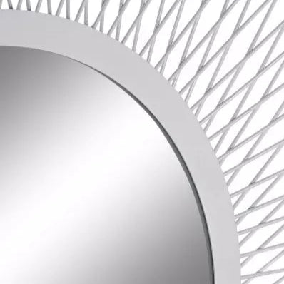 Miroir mural blanc design graphique MAUD