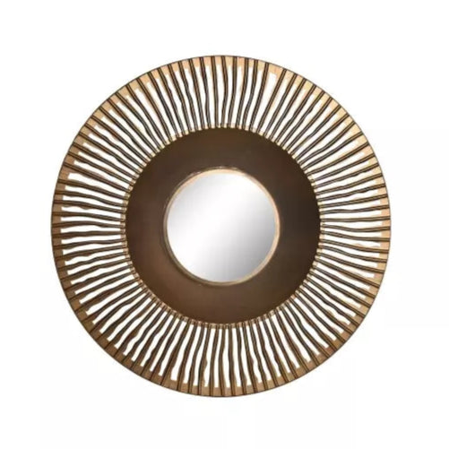 Miroir mural rond effet soleil MEDUSE