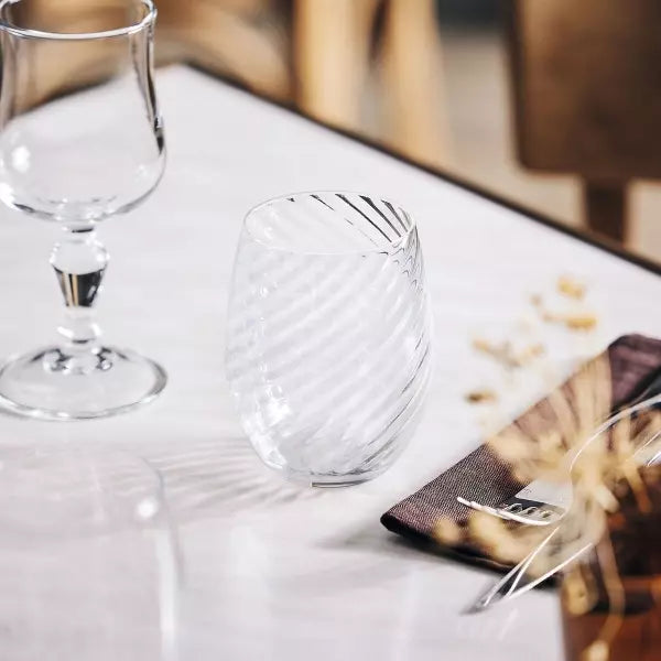 Set de 6 verres en verre transparent GIX