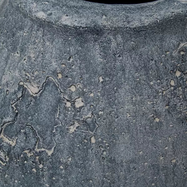 Vase en céramique style rustique gris VARLIA