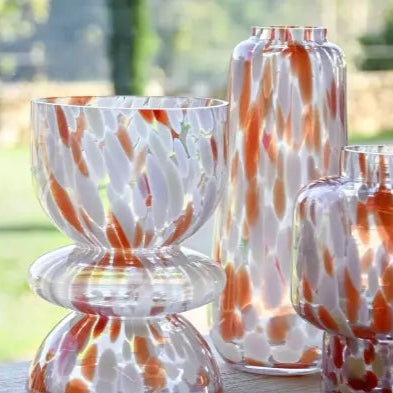 Vase tacheté saumon VASIA