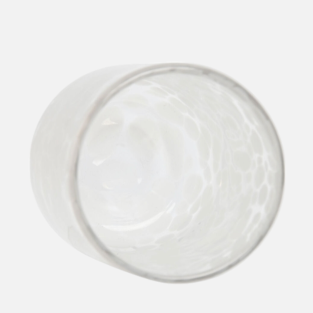 Set de verres écaille blanc GINA (6 unités)