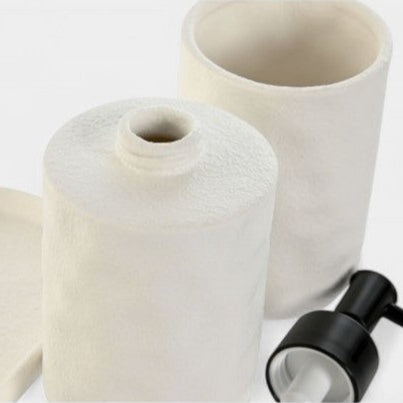 Ensemble de bain blanc et noir texturé ALBANE